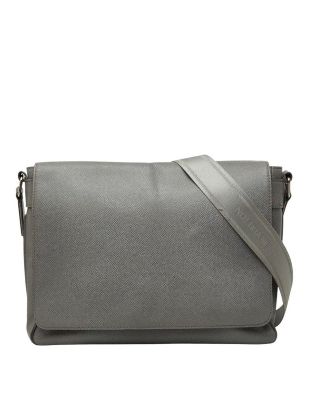 Louis Vuitton Taiga Roman MM Crossbody Shoulder Bag Glacier Gray Leather